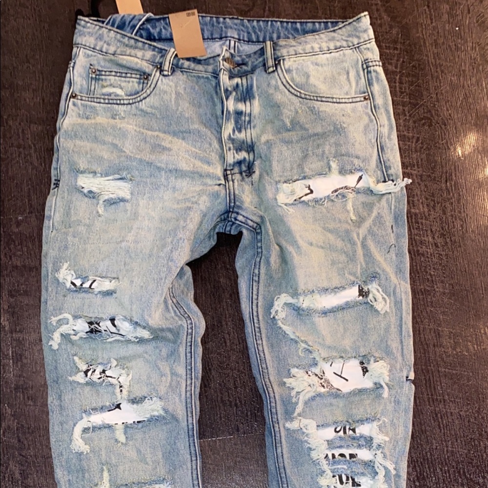 Chitch Nowhere Authentik Trashed Mens Ksubi jeans - size 32 - Brand New